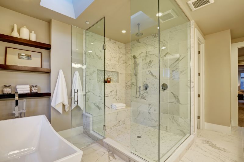 Elegant Shower with Matte Finishes